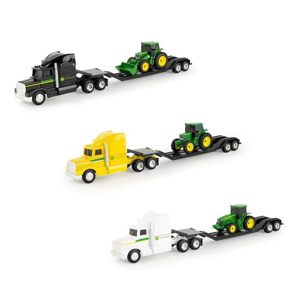 Tomy TOMY John Deere 1:64 Semi with Trailer and Tractor Toy Assorted 3 pc 37382 - main